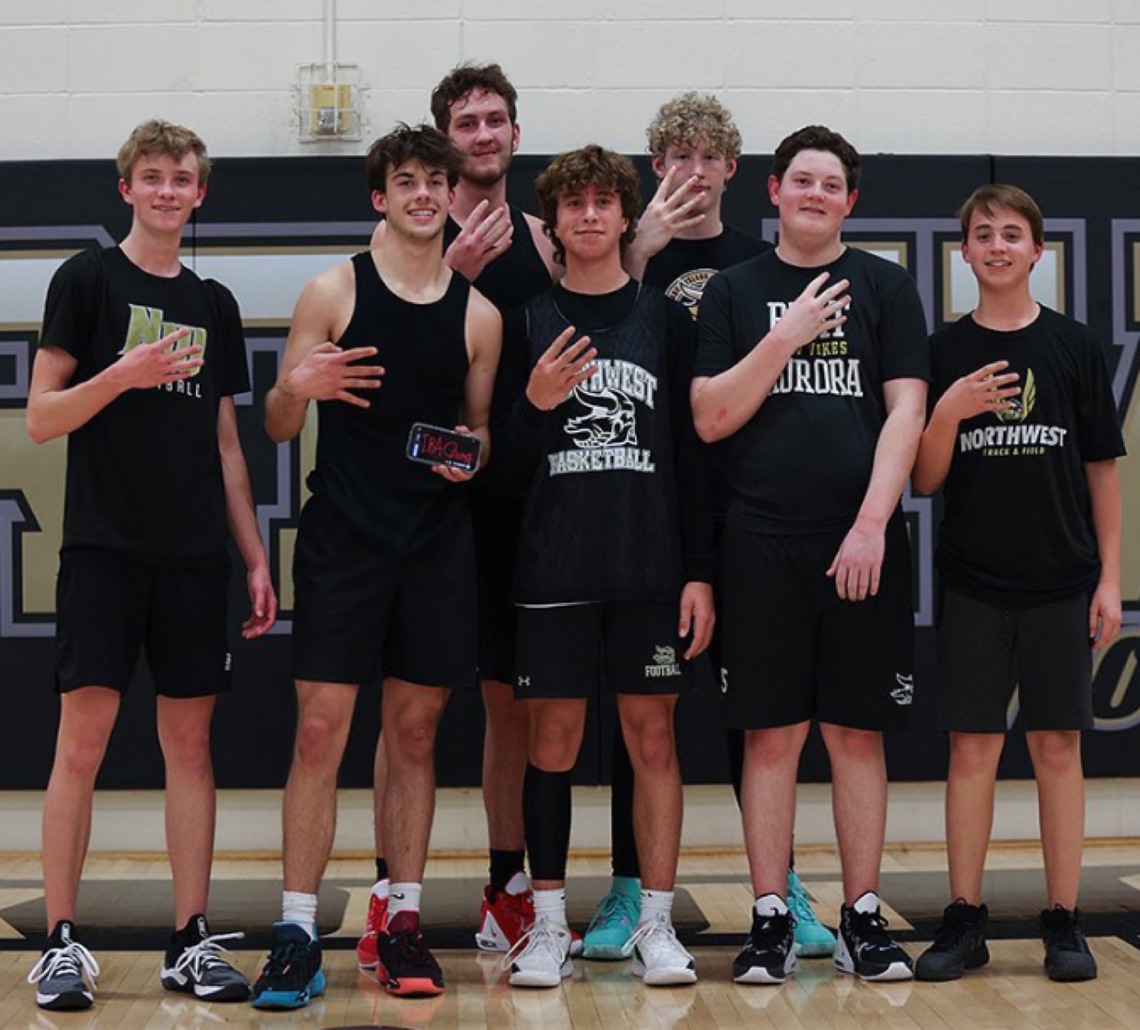 Intramural basketball championship team