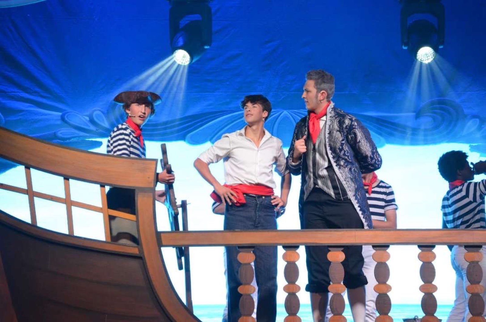 Cast members from The Little Mermaid musical