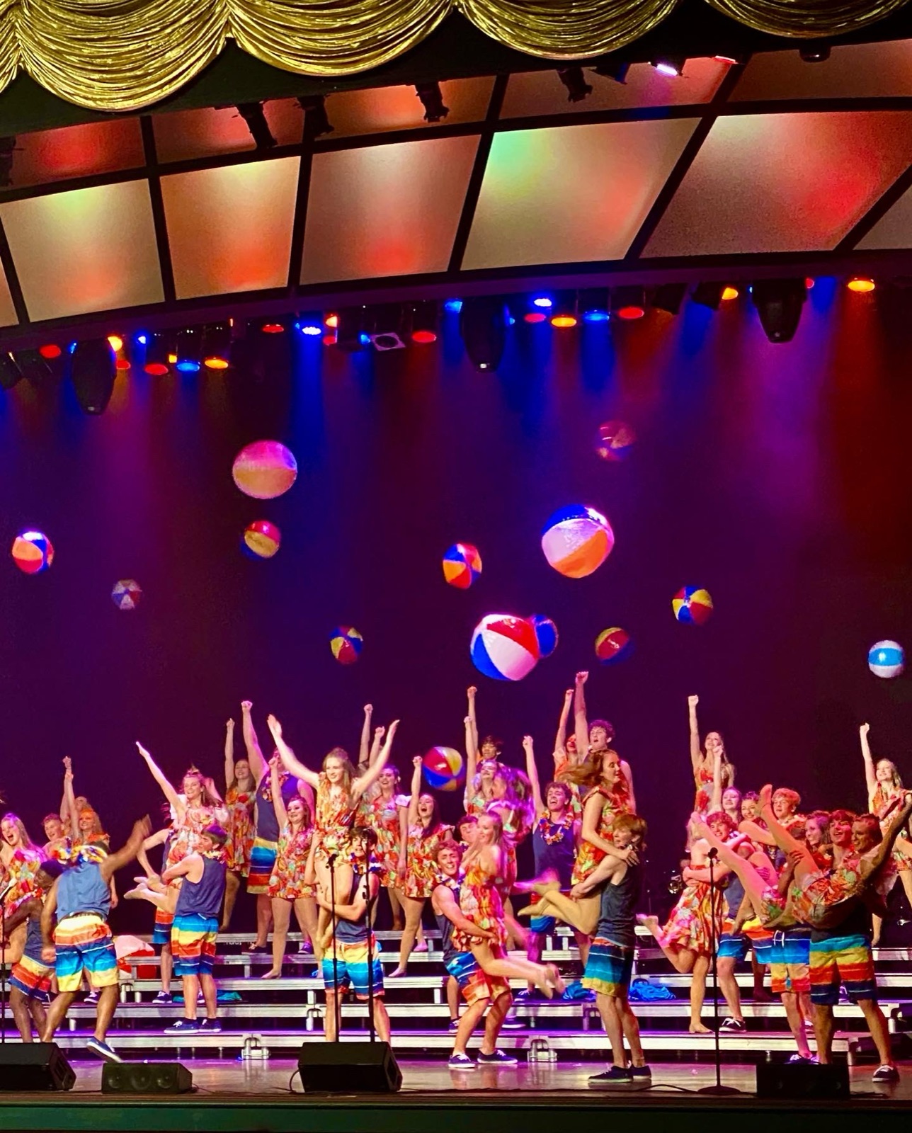 Northwest show choir members at a national competition
