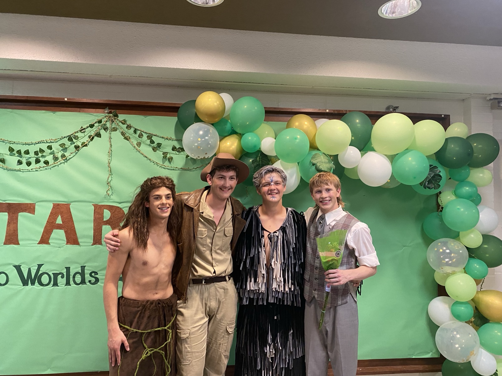 Cast members performing in the Tarzan musical
