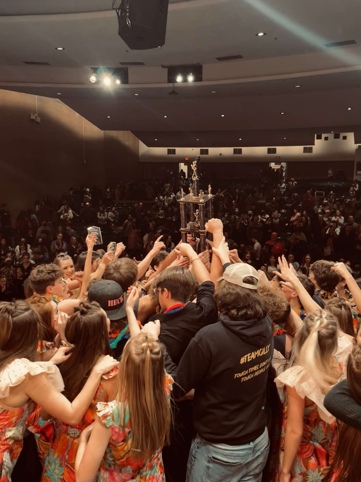 Show choir trophy and performance recognition